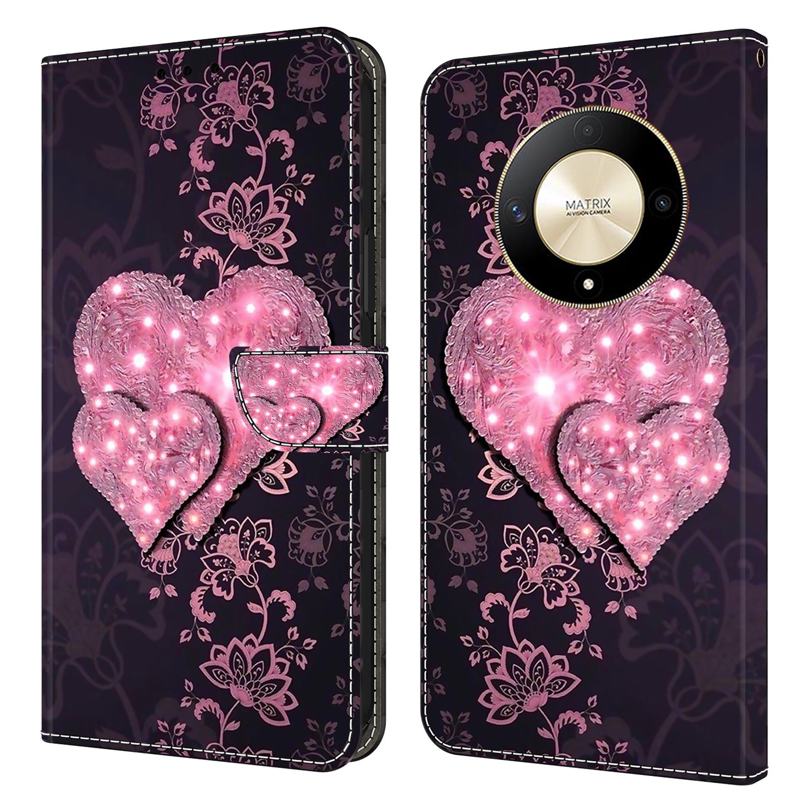 For Honor Magic6 Lite 5G / X9b 5G Wallet Case Anti-Drop 3D Pattern Printing Phone Cover For Honor Magic6 Lite 5G / X9b 5G Wallet Case Anti-Drop 3D Pattern Printing Phone Cover